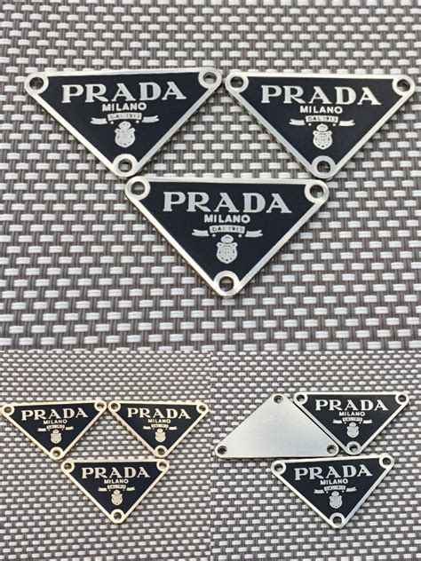 prada holographic tags|prada logo identification.